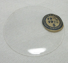 GLASS POCKET WATCH CRYSTAL WATCHMAKER SIZE 19 15/16 H 5 REPLACEMENT PART 447