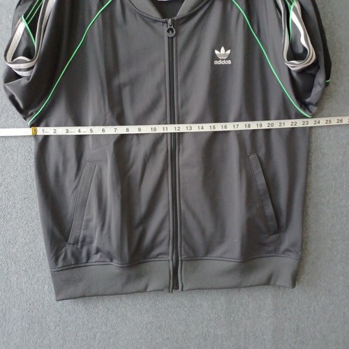 Adidas Track Jacket Mens Large Gray Full Zip Pockets Activewear Casual Jacket - Picture 4 of 15