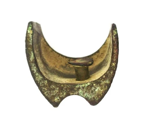 Civil War Relic Brass Musket Nose Cap with Single Offset Rivet, Cold Harbor