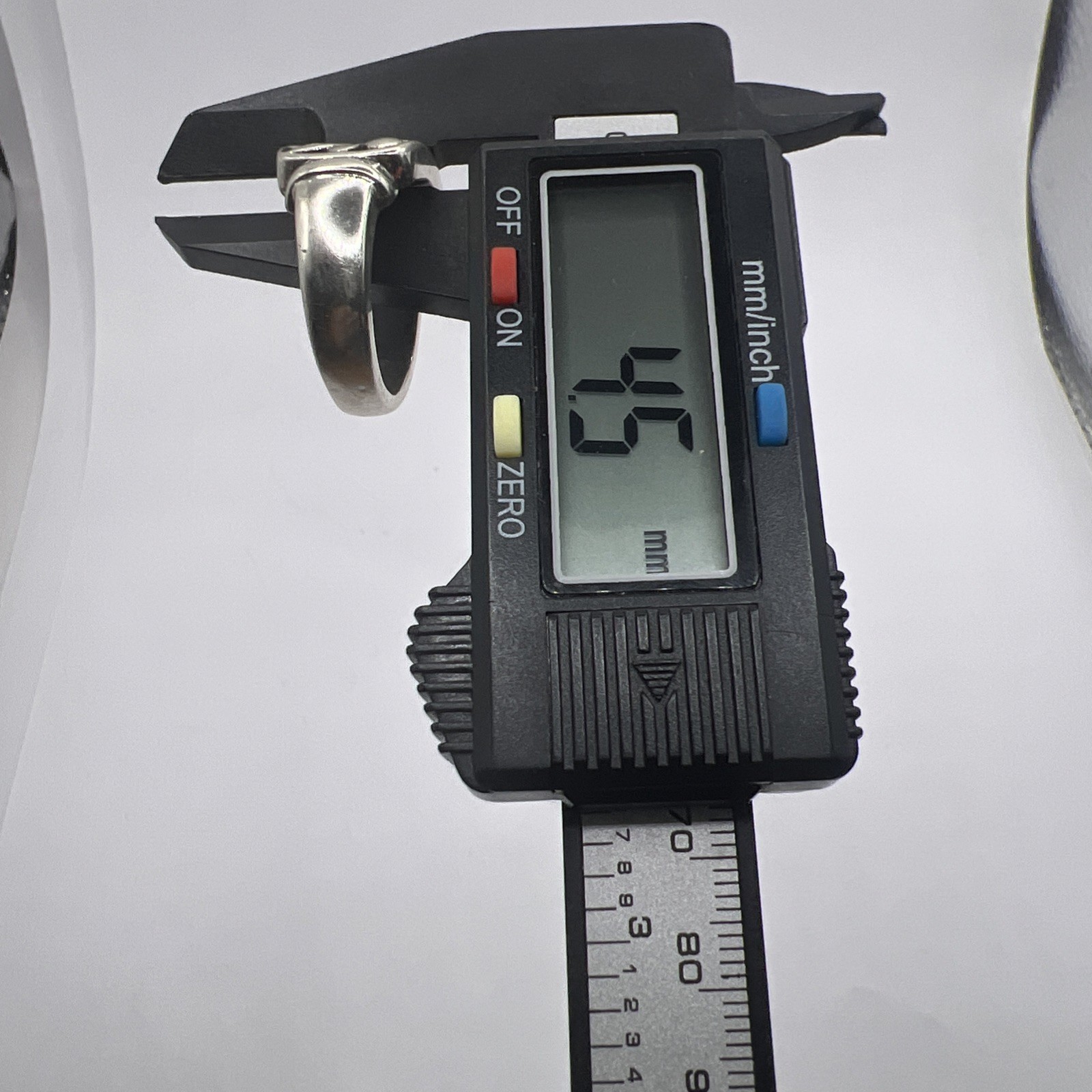 Floral Design Solid Sterling Silver Ring Size 10.… - image 9