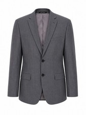 Lauren Ralph Lauren Grey 100 Wool Blazer Sport Coat Canada Made Size 42S