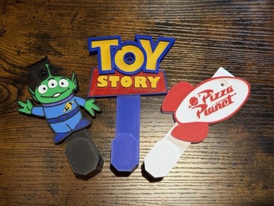 3 x Disney Pixar Toy Story Pizza Planet Wandhaken Wohndeko Loungefly Display