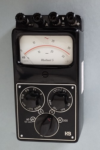 Antique Hartmann Braun Multavi 5 AC/DC Voltmeter & Ammeter 