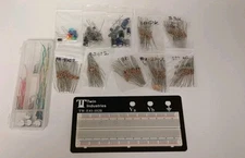 Twin Industries TW-E41-102B Breadboard With  Tons Of Resistors And Capacitors 