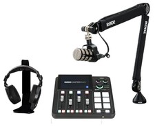 Rode RODECaster Duo Streaming Mixer and PodMic Solo Bundle