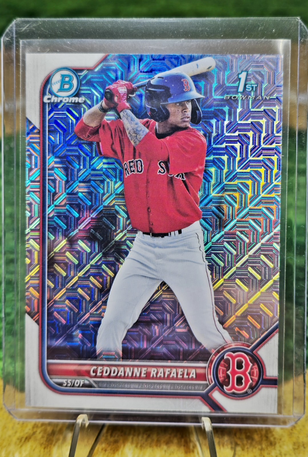 2022 Bowman - Chrome Prospects Ceddanne Rafaela #BCP-61 Mojo Refractor (RC)