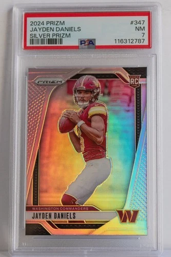 2024 Pinini Prizm Jayden Daniels Silver Prizm PSA  7 Rookie Card