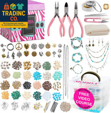 Deluxe Jewelry Making Kit with Video Course, Includes Instructions, Beads, Neckl