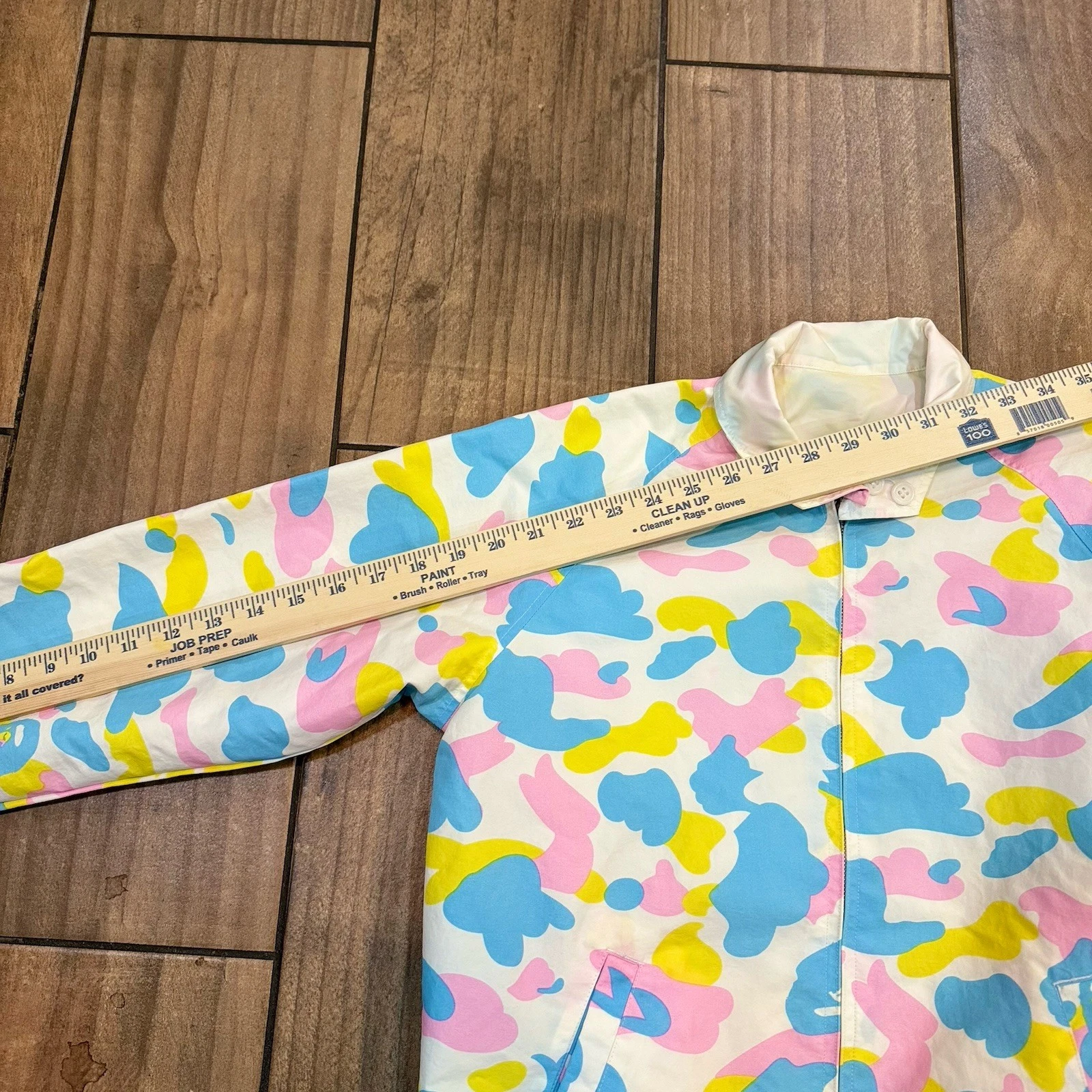Bape Bathing Ape Cotton Candy Camo Reversable Jacket Size Tall 100% Nylon - product detail image 5