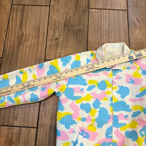 Bape Bathing Ape Cotton Candy Camo Reversable Jacket Size Tall 100% Nylon image 5