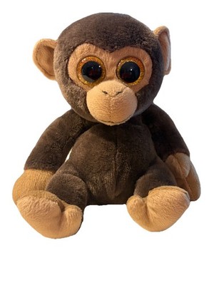 TY Classic Plush BANANAS Monkey Stuffed Animal 9.5'' Big Eyes 2015