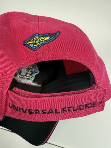 Universal Studios Betty Boop Biker Chick Hat Cap Strap Back Adjustable Pink - Picture 9 of 10