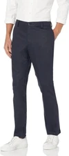 Dockers Men's Athletic Fit Signature Khaki Lux Cotton Stretch Pants, Blue  30X32