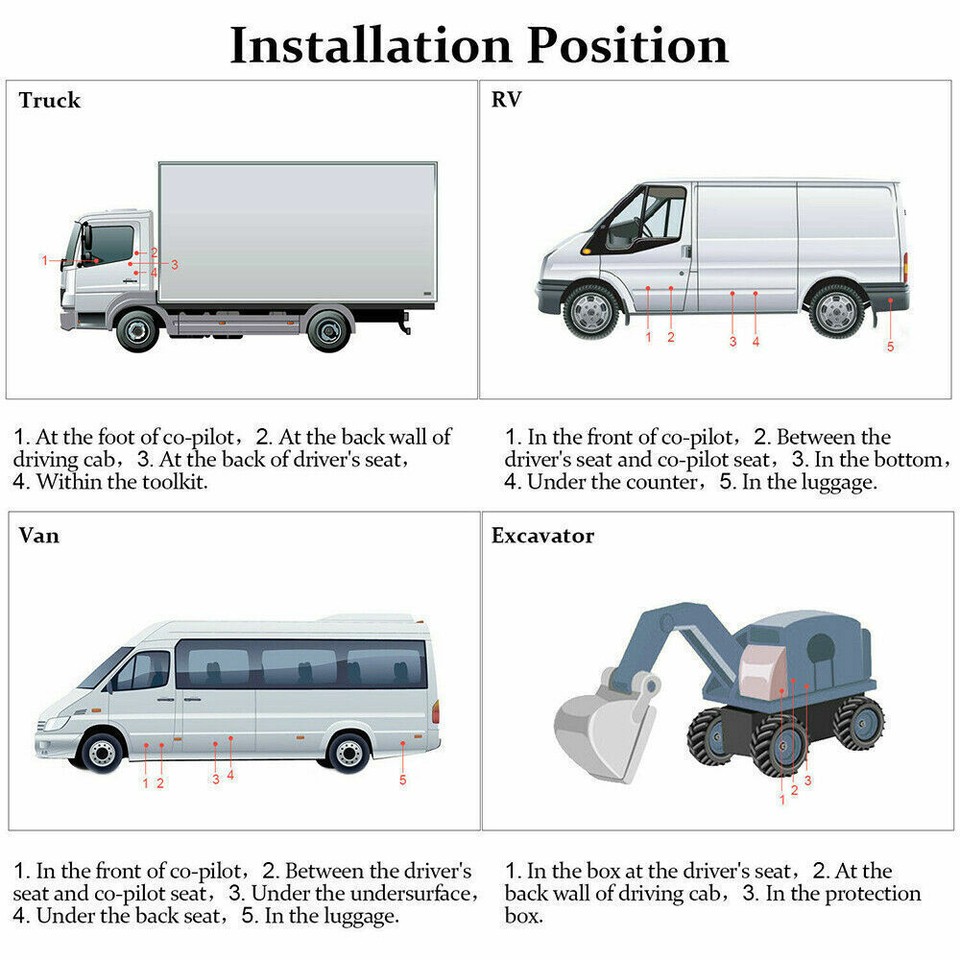 8KW/12V Diesel Air Night Heater Car Caravan Motorhome Night Parking Hot