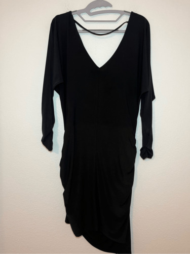 Justfab Little Black Long Sleeve Dress