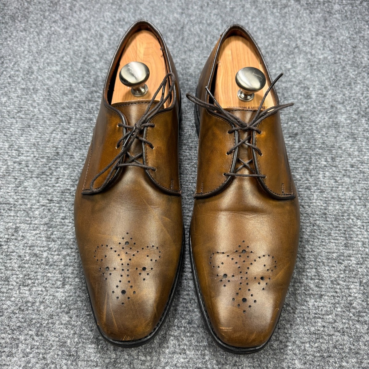 Allen Edmonds Flatiron Shoes Mens 10 Brown Leather Perforated Oxford Made in USA Amazon.com | Allen Edmonds Men main image 4