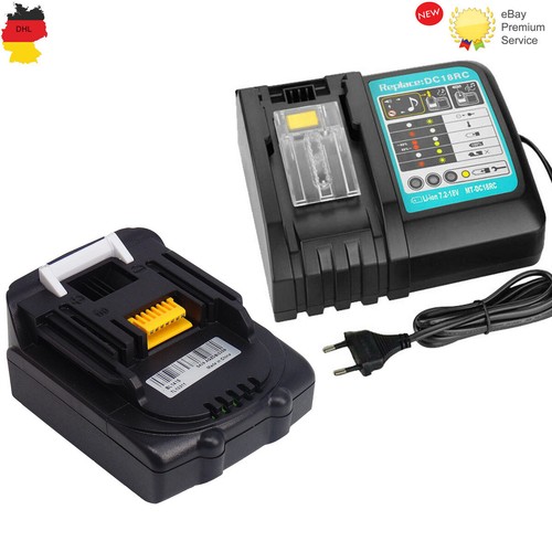 14.4V 1500mAh BL1415 Akku für Makita Li-ion 194558-0 194559-8 DC18RD Ladegerät - Bild 13 von 18