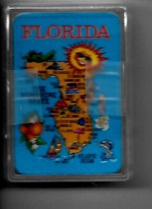 Florida Sunshine State Playing Cards Miniature Original wrap and Plastic Box