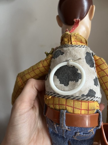 Disney Pixar Thinkway Toy Story Woody Pull String 15" Doll - Works & Talks - Picture 10 of 19
