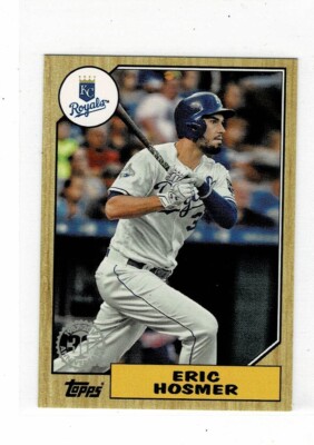 2017 TOPPS MINI ON DEMAND 1987 ERIC HOSMER - KANSAS CITY ROYALS