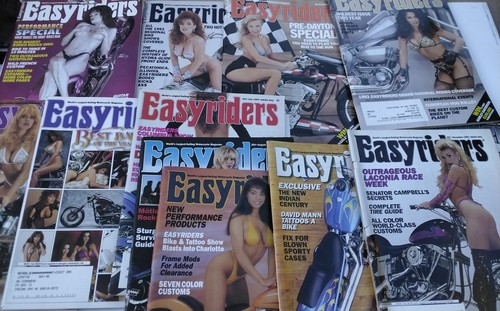 Easyriders Motorcycle Magazine 1994 Lot of 12,David Mann Poster