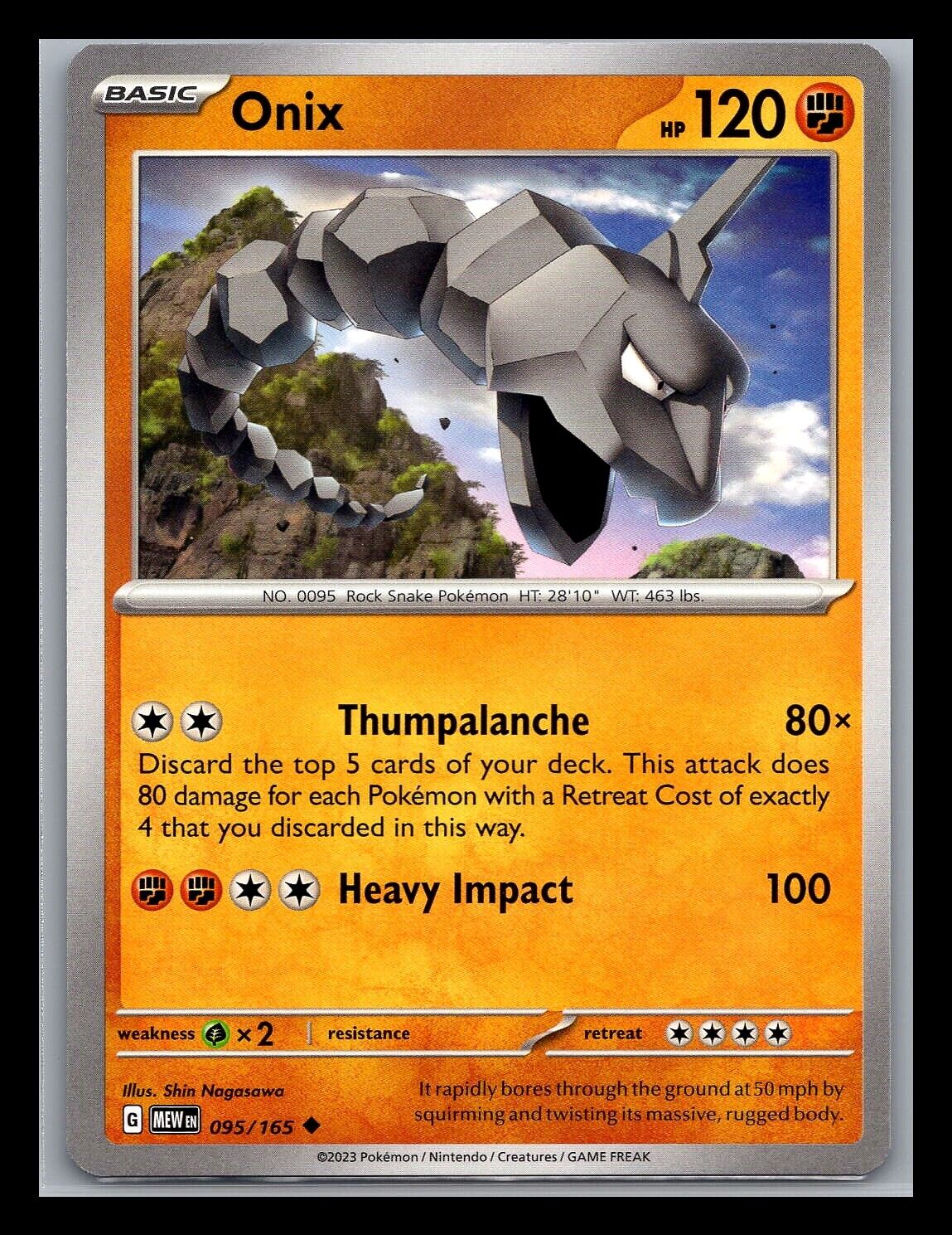 Onix 138/264 - NM / M - Fusion Strike Pokemon Card $2 Flat Shipping