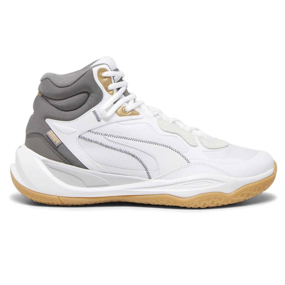 プーマ 26.5 バッシュ Playmaker Pro Mid Trophies PUMA Playmaker Pro Mid Trophies Basketball Mens White