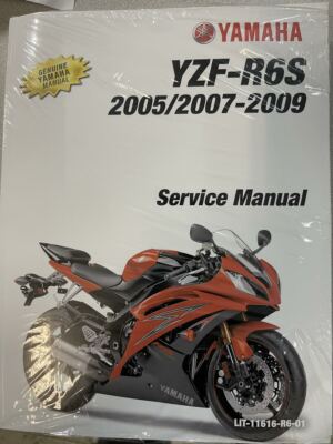 2005 2007 2008 2009 Yamaha YZF R6S Service Shop Repair Workshop