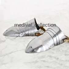 Medieval Sabatons Armor Steel Shoes Knight Warrior Armor 18g Steel SCA Armor