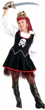 PIRATE MATE ship captain buccaneer girls kids dress halloween costume LARGE