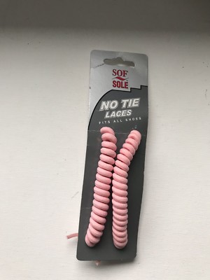 Sofsole No Tie Shoe Laces Pink Shoelaces NEW