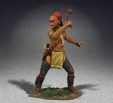 BRITAINS AMERICAN REVOLUTIONARY WAR 16006 WOODLAND INDIAN ATTACKING W/ WAR CLUB