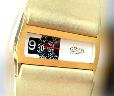 ARSA by de Baschmakoff Digital Jump Hour Vintage Automatic Watch New NOS 1970s