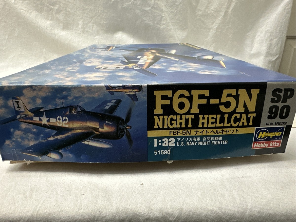 Hasegawa - F6F-5N Night Hellcat - 1/32 Scale Model Kit 51590 - W