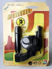 VERY RARE VINTAGE 90'S GONHER PLASTIC CAP GUN REVOLVER MADE IN SPAIN NEW SEALED