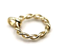 Kaedesigns Genuine New 9ct 9K Yellow Gold Open Circle Pendant -Free Post