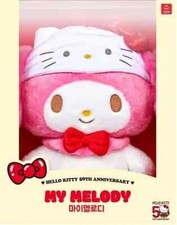 Hello Kitty 50th Anniversary Sanrio Characters Plush Doll My Melody Mideum