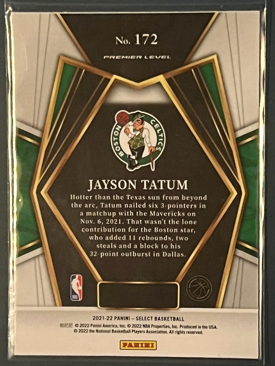 NBAカード Jayson Tatum RC Premier Level JAYSON TATUM #172 - PREMIER LEVEL BLUE PARALLEL 2021-2022 PANINI