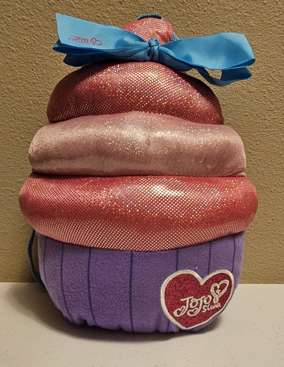 Sac à Dos Peluche JoJo Siwa Cupcake - Petit Modèle (13x6x14.5 Cm) - Neuf Avec étiquettes