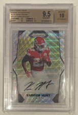 2017 Kareem Hunt Blue Wave Prizm #/149 RC Rookie #RAKH BGS 9.5 GEM | 10 Auto 🔥