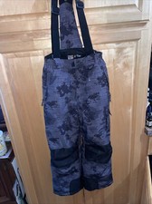 32 Degrees Ski Bib Weatherproof Elastic Waist Snow Overall Large Unisex 14-16