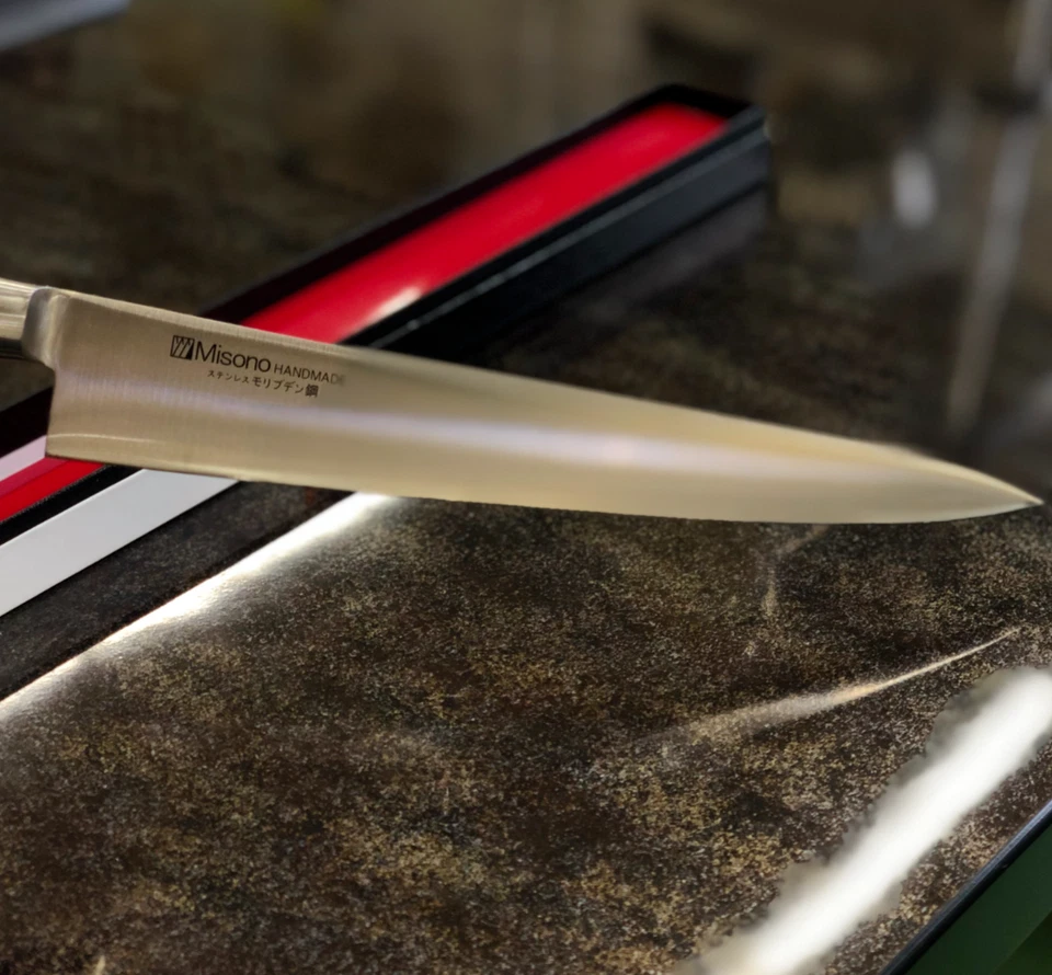 Misono: Cuchillo Sujihiki de acero al molibdeno 270 mm para diestros Foto 4 de 4