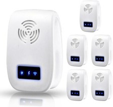 Ultrasonic Pest Repeller, Electronic Pest Repellent, Indoor Ultrasonic 6 Pcs 