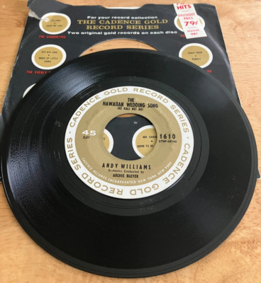 レコード Andy Williams Gold disc GOLD DISC ANDY WILLIAMS 