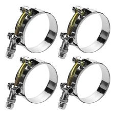 4 Pack T Bolt Hose Clamp 36mm-44mm for 1.25" Hose ID Stainless Steel Heavy Duty