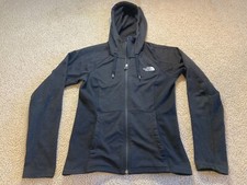 North Face Womens Size S Small Jacket Hooded Full Zip Black Polyester