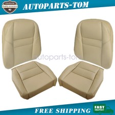 For 2007-2011 Honda Crv Cr-v Driver Passenger Bottom Top Leather Seat Cover Tan For 2007-2011 Honda Crv Cr-v Driver Passenger Bottom Top Leather Seat Cover Tan