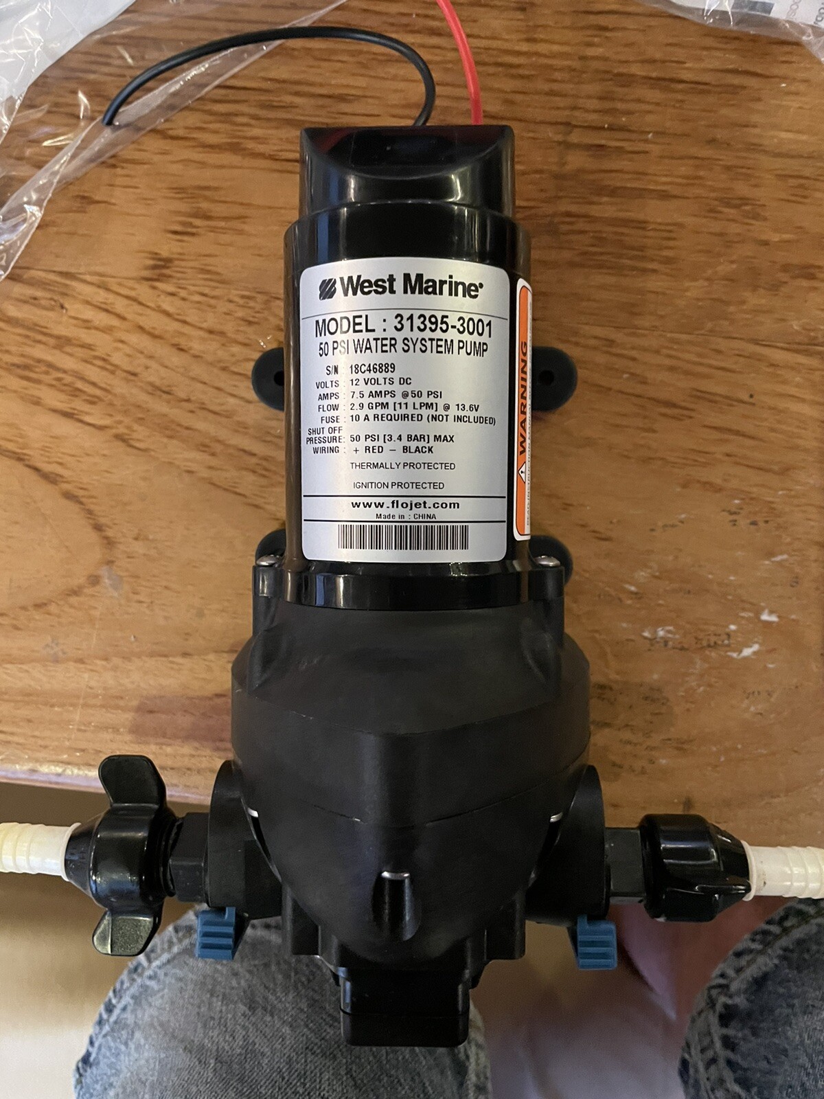 max air intake for livewells on West Marine 3gpm Freshwater System Pump For Sale Online Ebay