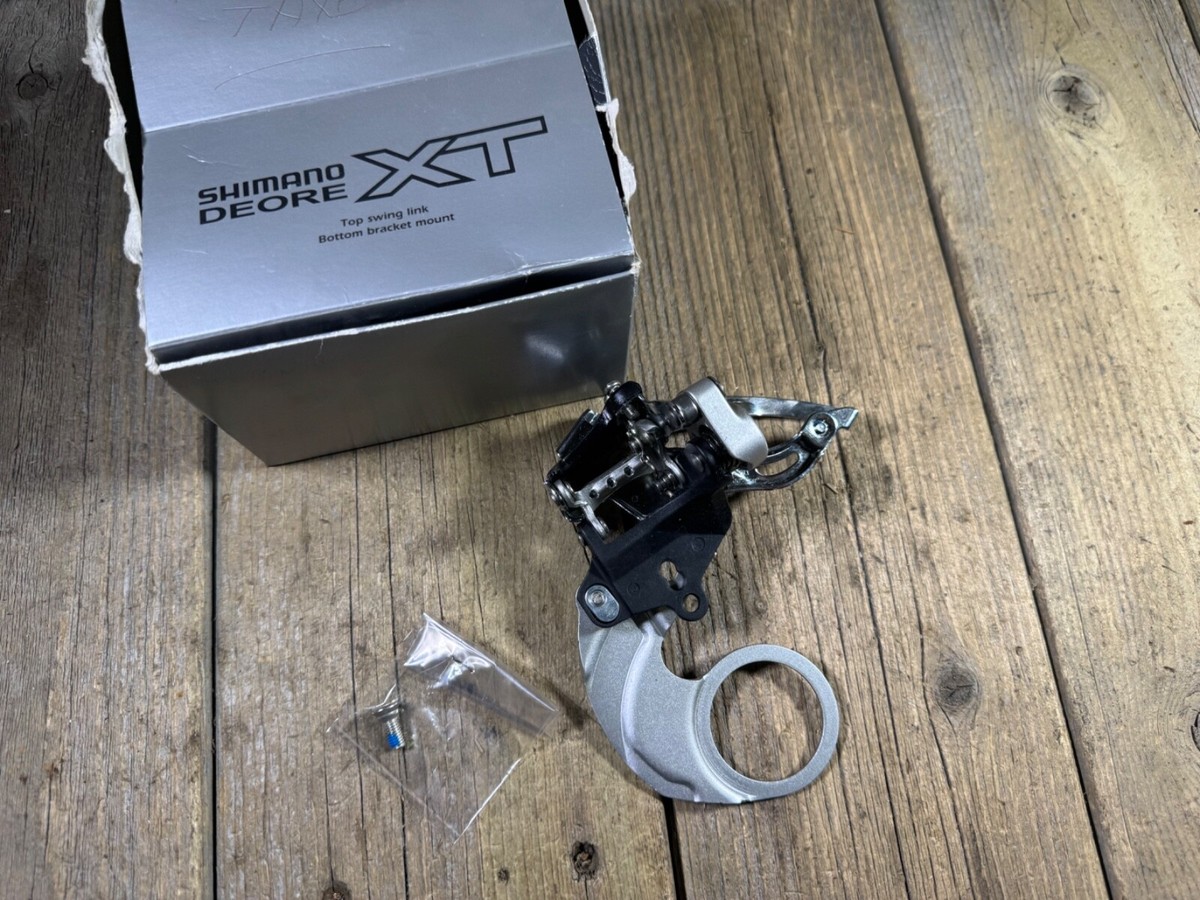 Dérailleur Avant Shimano XT RD-M750, 31.8 Mm, 9 Vitesses, Tiraptop, VTT, Occasion