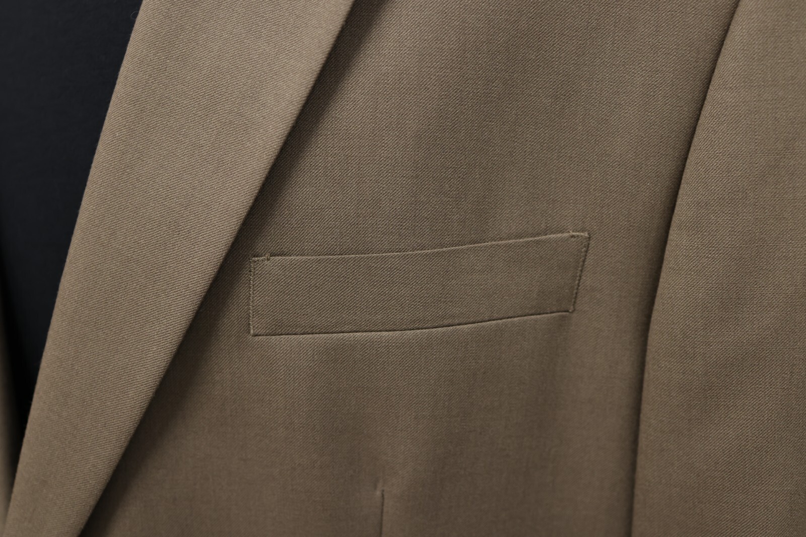 CHAPS mens solid brown 100% WOOL two button sport… - image 7